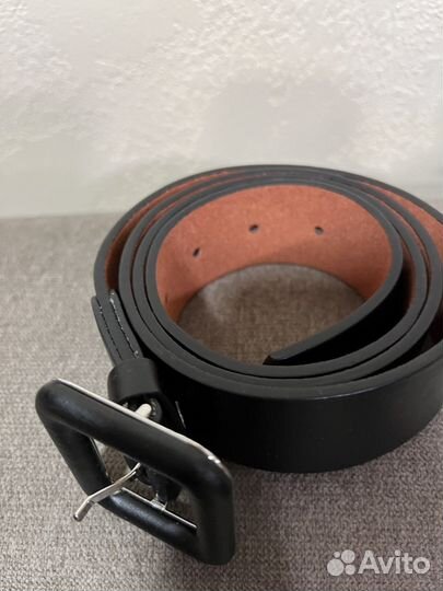 Ремень черный женский экокожа