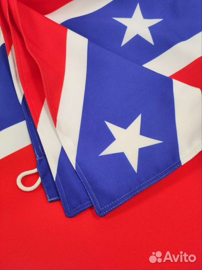 Флаг Конфедерации из габардина 90 на 135