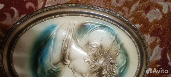 Гипсовый барельеф Тарелка декоративная