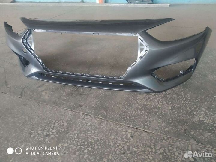 Бампер Хендай Солярис 17-20 г.в. новый,серый