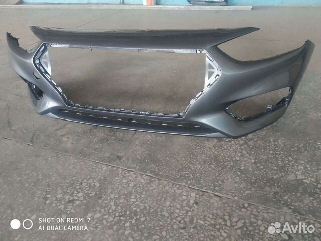 Бампер Хендай Солярис 17-20 г.в. новый,серый