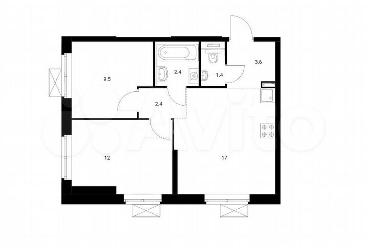 2-к. квартира, 48,8 м², 16/27 эт.