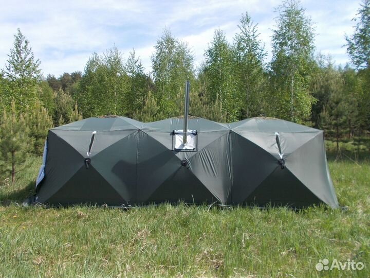 Палатка Куб 2,20-3К,3-сл,Ант-д-тент №2 Уралзонт