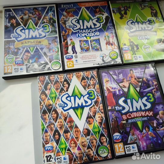 Компьютерная игра sims 3 + дополнения