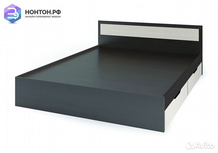 Кровать Гармония с ящиками венге / дуб белфорт