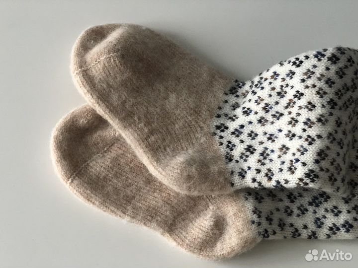 Шерстяные носки гольфы