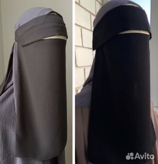 Никаб с козырьком в 2х цветах