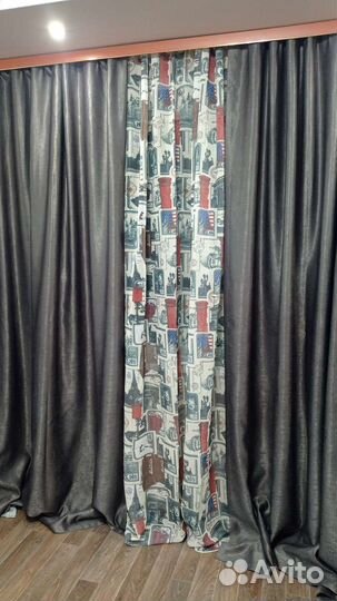 Шторы+ тюль комплект новые