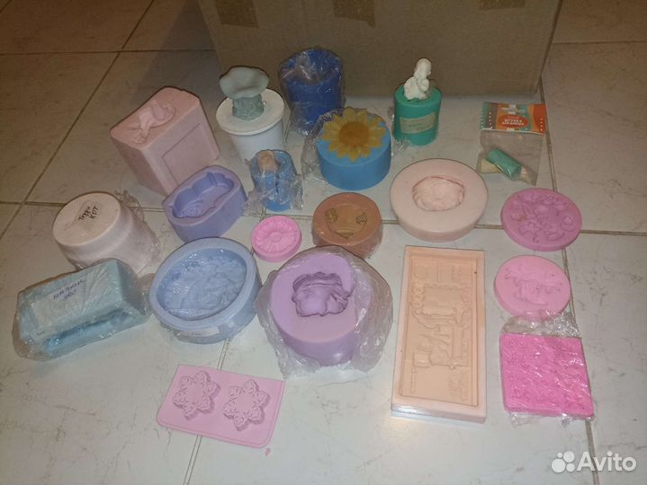 Силиконовые формы для мыла, гипса, лепки и свечей