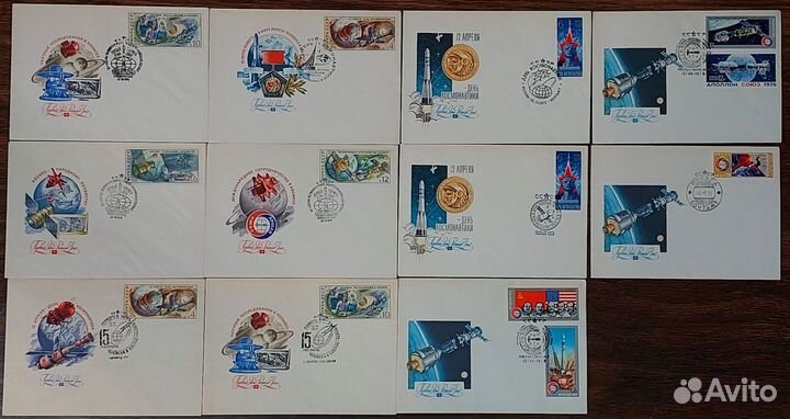 Почтовые конверты СССР Космос кпд