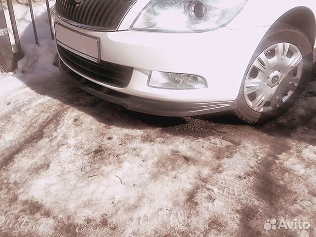 Сплиттер Skoda Octavia A5 FL Шкода Октавия А5 фл