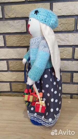 Кукла тильда зайка ручной работы