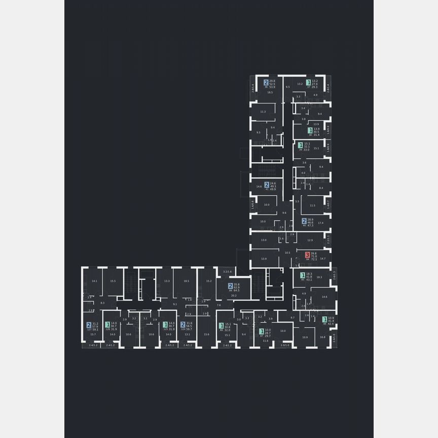 1-к. квартира, 42,4 м², 7/9 эт.