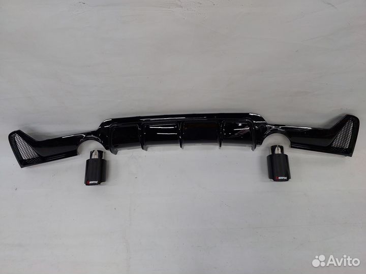 Bmw f32 f36 диффузор performance +насадки карбон