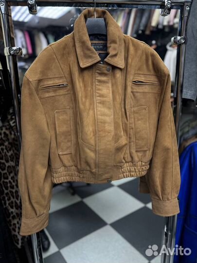 Бомбер из натуральной кожи новинка
