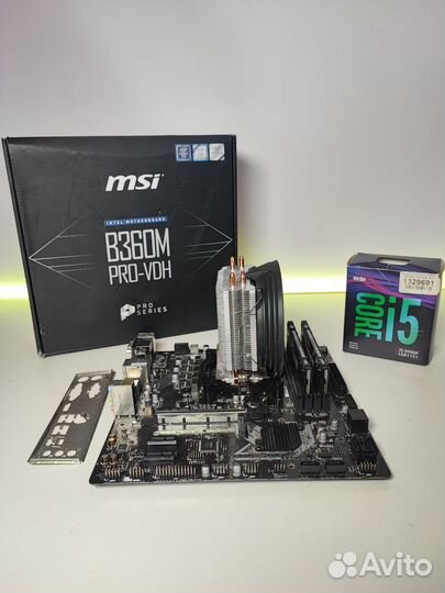 Комплект i5 9400F/B360M/16Gb + Кулер