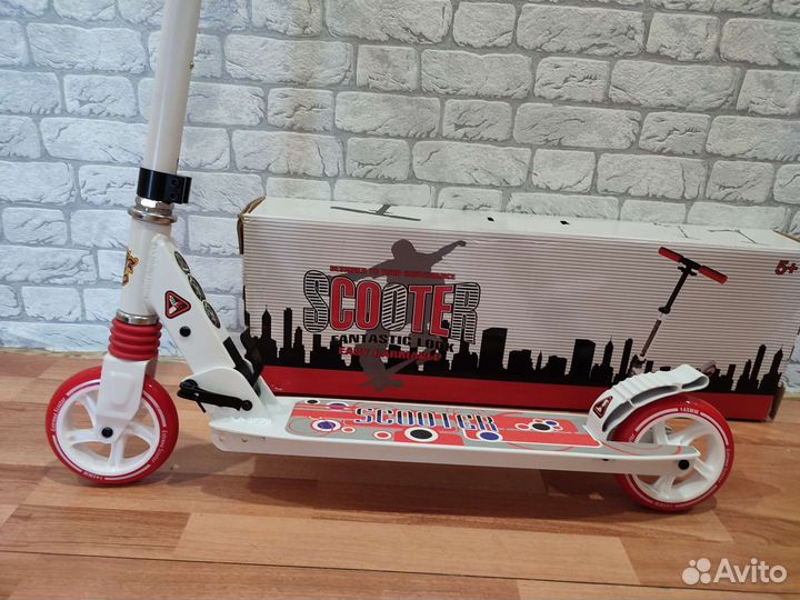 Самокат Riderz Alu Scooter SR 2-020 Белый новый