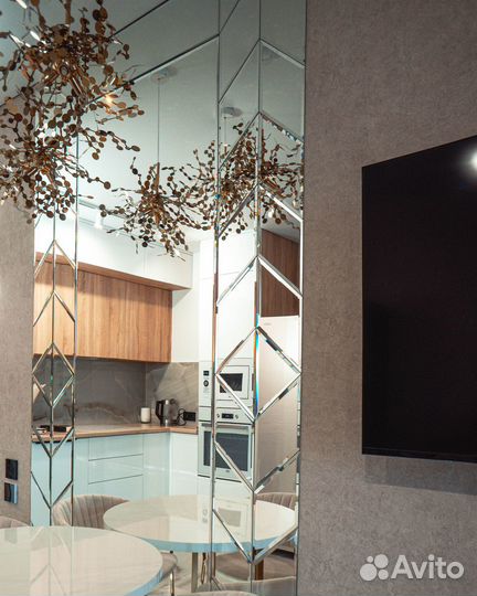 Зеркальное панно 2500х1100