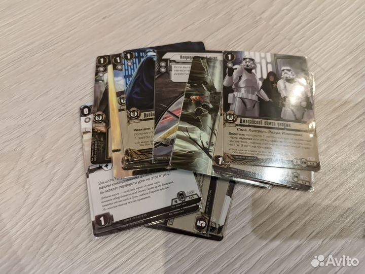 Настольная игра star wars карточная игра + доп