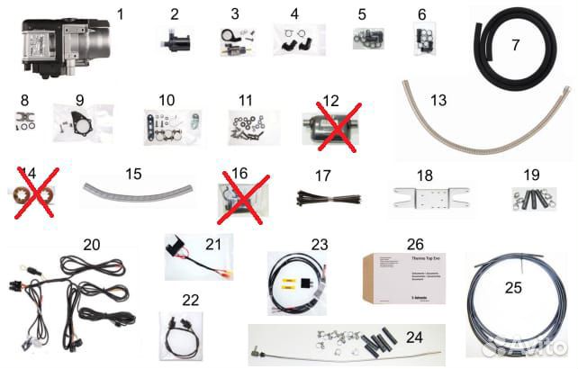 Подогреватель предпусковой webasto thermo TOP EVO