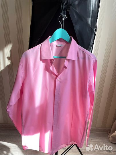 Мужская рубашка розовая