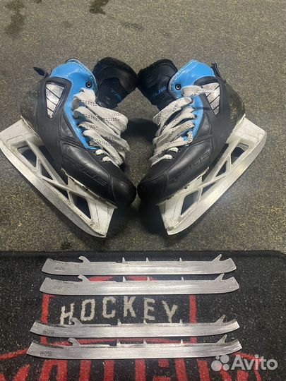 Коньки вратарские true