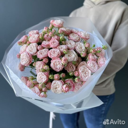 Розы Букет роз Пионовидные розы 3 5 11 15 25 шт