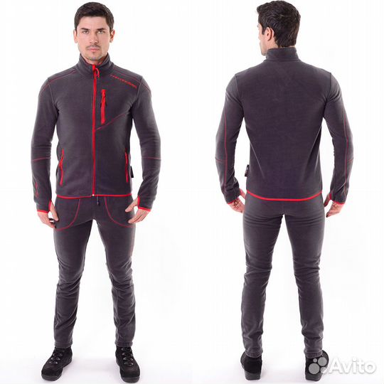 57038 Костюм Рич, флис, темно-серый