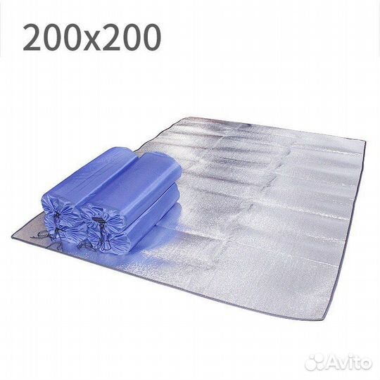 Плед-Коврик влагостойкий фольгированный 2*2M