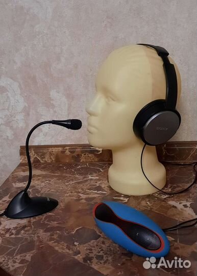 Наушники, микрофон, колонка на запчасти