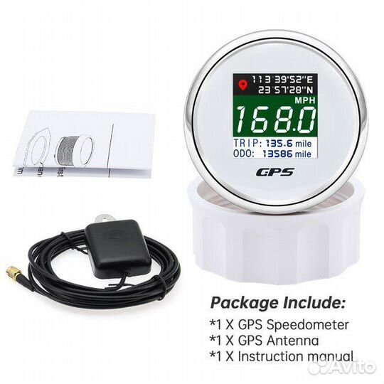 Мини Gps спидометр для катера гидроцикла