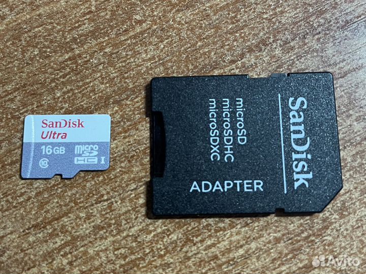 Карта памяти microSD SanDisk Ultra 16 GB
