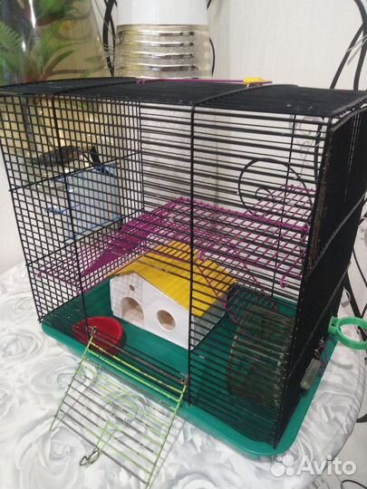 Клетка для грызунов 30.5*21*32(высота)