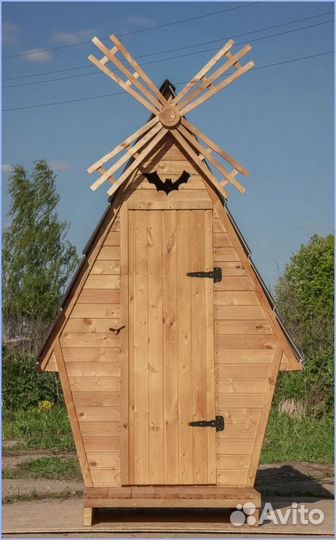 Дачный туалет с декором аод 622