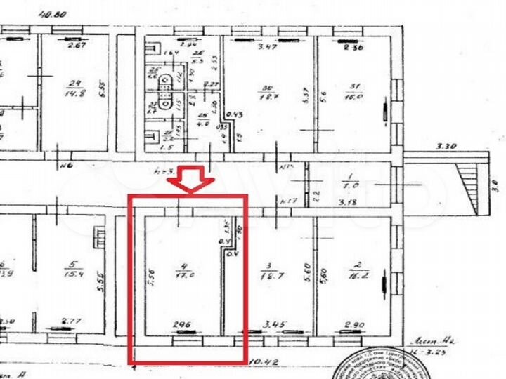 Сдам офисное помещение, 17 м²