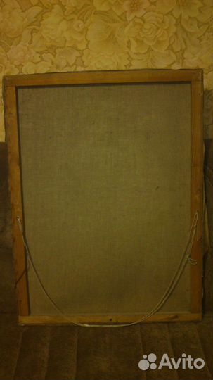 Большой портрет В.И Ленина 100х75см масло