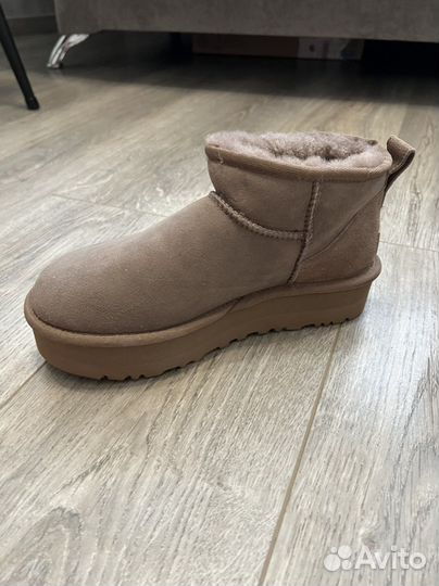 Угги женские натуральные на платформе