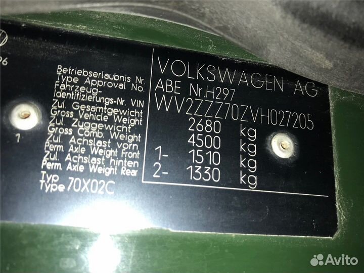 Разбор на запчасти Volkswagen Transporter 4