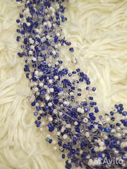 Колье воздушное из бисера