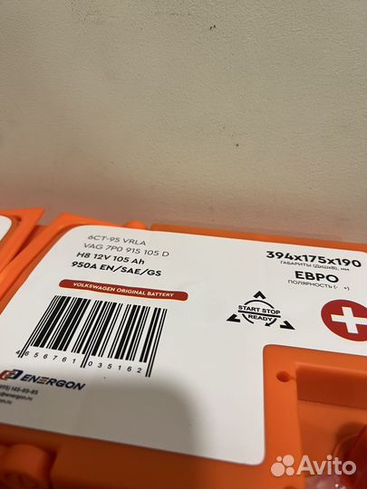 Аккумулятор Delta AGM 105 ah