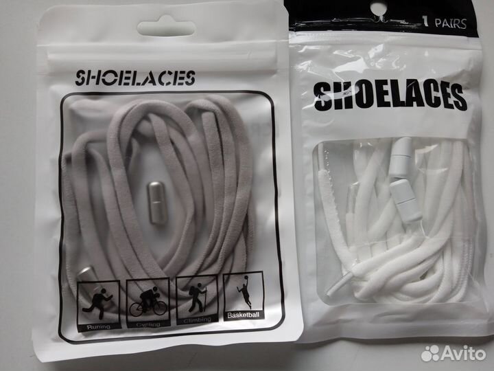 Шнурки эластичные безопасные с ограничителем