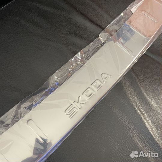 Накладка на задний бампер Skoda Octavia 2019+