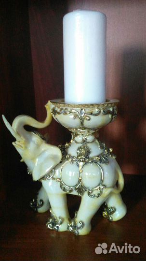 Статуэтки слоны-подсвечники