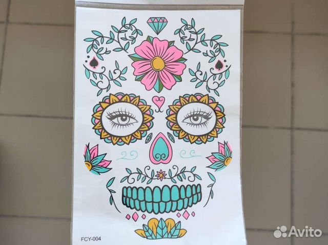 Временное тату (наклейка) на лицо