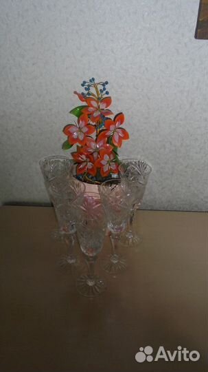 Хрустальные фужеры