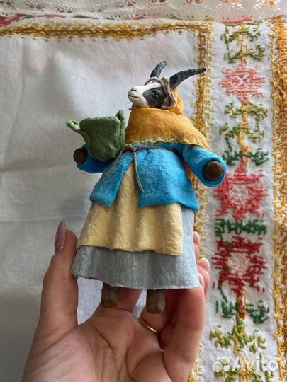 Ватная игрушка. Коза