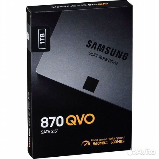 SSD накопитель Samsung 870 QVO MZ-77Q1T0BW 1тб