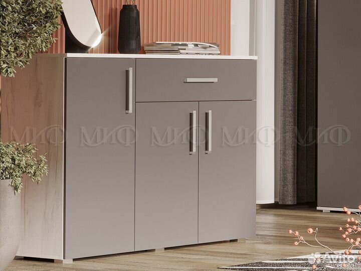 Комод 3 двери 1 ящик Фиеста New