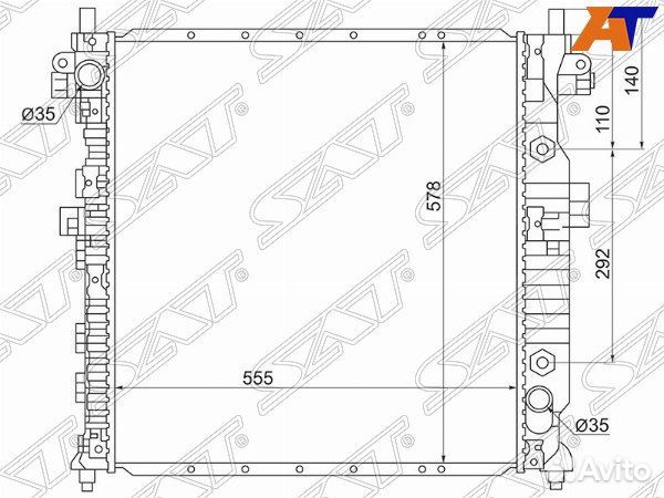 Радиатор ssangyong actyon new