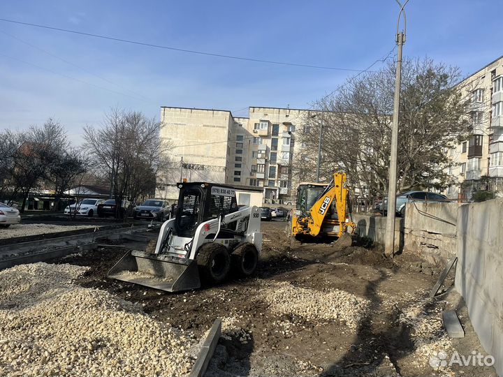 Укладка бордюра поребрика
